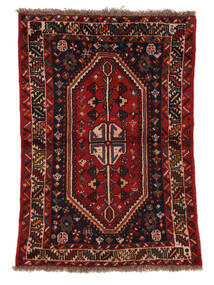 85X125 Tappeto Orientale Hamadan Nero/Rosso Scuro (Lana, Persia/Iran) Carpetvista