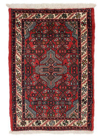 Asadabad Rug 64X92 Black/Dark Red Wool, Persia/Iran Carpetvista