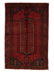 Hamadan Rug 150X230 Black/Dark Red Wool, Persia/Iran Carpetvista