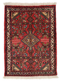  Hamadan Covor 60X82 Persan Lână Dark Red/Negru Mic Carpetvista