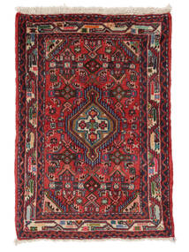  Persian Asadabad Rug 60X86 Dark Red/Black Carpetvista