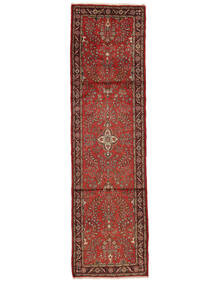 Hamadan Rug 80X290 Runner
 Dark Red/Brown Wool, Persia/Iran Carpetvista