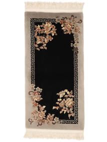  China 90 Line Tapete 70X140 Lã Preto/Laranja Pequeno Carpetvista