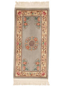  Orientalischer China 90 Line Teppich 69X137 Braun/Orange Wolle, China Carpetvista