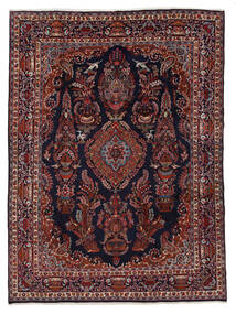  Perzisch Kashmar Vloerkleed 287X385 Zwart/Donkerrood Groot (Wol, Perzië/Iran)