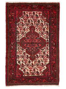  Persan Hamadan Covor 80X121 Negru/Dark Red Carpetvista