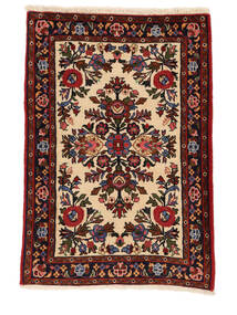 Tappeto Persiano Saruk 71X105 Nero/Rosso Scuro (Lana, Persia/Iran)