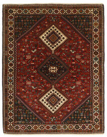  Persian Yalameh Rug 154X195 Black/Dark Red (Wool, Persia/Iran)