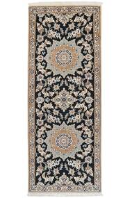  82X207 Nain 9La Rug Runner
 Black/Brown Persia/Iran