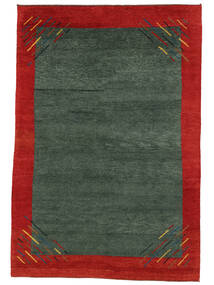 Gabbeh Rustic Teppich 164X238 Schwarz/Dunkelrot Wolle, Persien/Iran Carpetvista