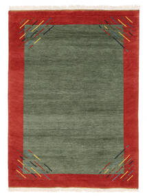 Gabbeh Rustic Rug 168X245 Dark Green/Dark Red Wool, Persia/Iran Carpetvista