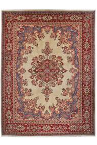 257X353 Tappeto Orientale Sarouk Rosso Scuro/Marrone Grandi (Lana, Persia/Iran)