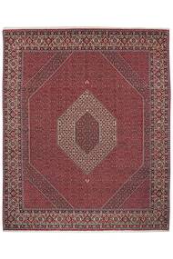 Tappeto Bidjar Con Di Seta 252X308 Rosso Scuro/Nero Grandi (Lana, Persia/Iran)