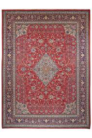 Alfombra Oriental Sarouk 273X371 Rojo Oscuro/Marrón Grande (Lana, Persia/Irán)