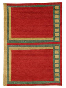 171X240 Alfombra Gabbeh Rustic Moderna Rojo Oscuro/Verde Oscuro (Lana, Persia/Irán) Carpetvista