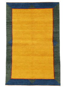  Persischer Gabbeh Rustic Teppich 159X235 Orange/Schwarz (Wolle, Persien/Iran)