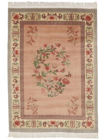 170X230 China 90 Line Teppich Orientalischer Braun/Orange (Wolle, China) Carpetvista