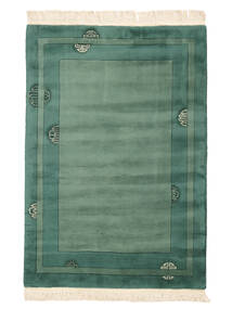  China 90 Line Rug 140X200 Dark Green/Green Carpetvista