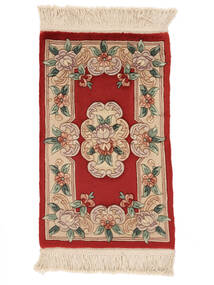 52X86 China 90 Line Teppich Orientalischer Braun/Dunkelrot (Wolle, China) Carpetvista