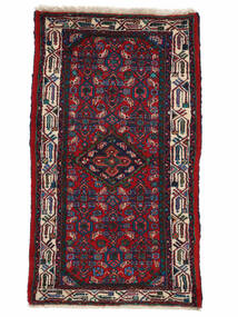 Tappeto Persiano Asadabad 77X130 Nero/Rosso Scuro (Lana, Persia/Iran)