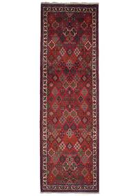  Orientalischer Meimeh Teppich 91X294 Läufer Dunkelrot/Schwarz Wolle, Persien/Iran