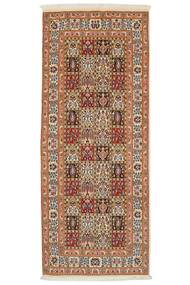  Persisk Moud Teppe 82X199Løpere Brun/Beige (Ull, Persia/Iran)