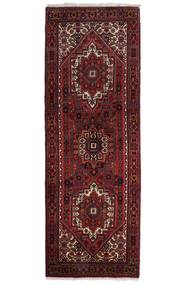 69X197 Alfombra Gholtogh Oriental De Pasillo Negro/Rojo Oscuro (Lana, Persia/Irán)