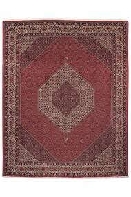  Oriental Bidjar With Silk Rug 248X303 Dark Red/Black Wool, Persia/Iran