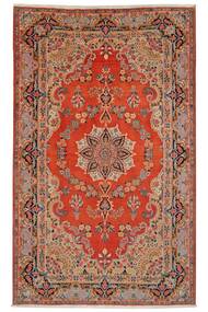 Alfombra Oriental Kerman 142X230 Rojo Oscuro/Marrón (Lana, Persia/Irán)