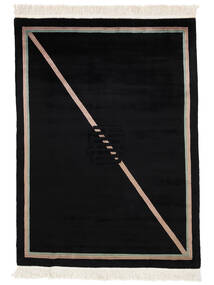 Alfombra Oriental China 90 Line 170X230 Negro/Marrón (Lana, China)