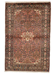  Orientalsk Hosseinabad Fine Teppe 104X157 Brun/Svart Ull, Persia/Iran Carpetvista