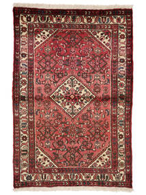 Tapete Oriental Hosseinabad Fine 105X157 Vermelho Escuro/Preto (Lã, Pérsia/Irão)