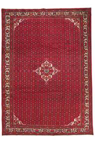  Hosseinabad Alfombra 254X355 Persa De Lana Rojo Oscuro/Negro Grande