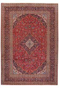 Alfombra Persa Keshan 250X357 Rojo Oscuro/Marrón Grande (Lana, Persia/Irán)