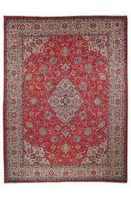 Alfombra Oriental Sarouk 275X368 Rojo Oscuro/Marrón Grande (Lana, Persia/Irán)