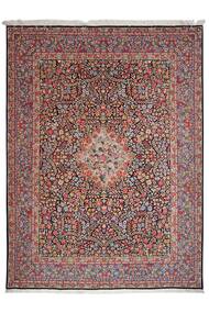 179X235 Alfombra Oriental Kerman Rojo Oscuro/Marrón (Lana, Persia/Irán)