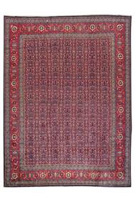 272X367 Alfombra Oriental Sarouk Rojo Oscuro/Negro Grande (Lana, Persia/Irán)