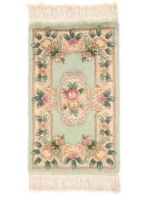  China 90 Line Rug 53X87 Wool Green/Beige Small Carpetvista