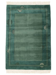  Oriental China 90 Line Rug 140X200 Dark Green/Black Wool, China Carpetvista