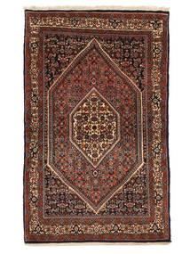  92X146 Bidjar Vloerkleed Zwart/Donkerrood Perzië/Iran Carpetvista