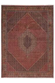 Alfombra Oriental Bidjar Con De Seda 258X362 Rojo Oscuro/Marrón Grande (Lana, Persia/Irán)