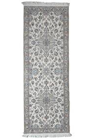 Tappeto Orientale Nain 9La 71X200 Passatoie Grigio/Grigio Scuro (Lana, Persia/Iran)