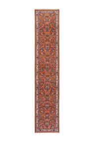 Tappeto Persiano Sarouk 79X392 Passatoie Rosso Scuro/Marrone (Lana, Persia/Iran)