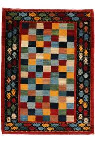  Gabbeh Persia Alfombra 106X142 Persa De Lana Negro/Rojo Oscuro Pequeño