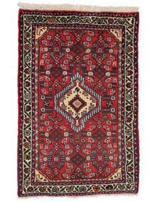  61X96 Asadabad Covor Negru/Dark Red Persia/Iran
 Carpetvista