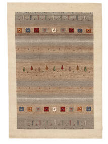169X244 Gabbeh Loribaft Teppich Moderner Braun/Beige (Wolle, Indien) Carpetvista