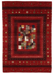  167X241 Gabbeh Loribaft Rug Dark Red/Black India Carpetvista