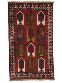 110X190 Alfombra Oriental Kurdi Ghuchan Negro/Rojo Oscuro (Lana, Persia/Irán) Carpetvista