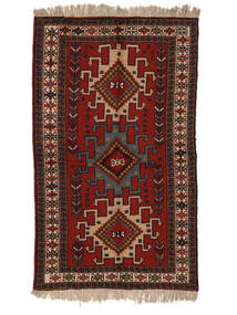 Alfombra Oriental Kurdi Ghuchan 110X189 Negro/Rojo Oscuro (Lana, Persia/Irán)