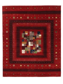 249X304 Gabbeh Loribaft Rug Modern Dark Red/Black (Wool, India) Carpetvista